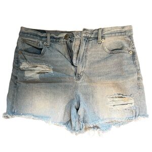 American Eagle High Rise Jean distressed mom shorts women’s size 10